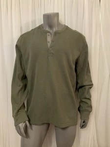 Eddie Bauer Thermal Henley Long Sleeve Shirt Spruce Color Men’s XL - Picture 1 of 13