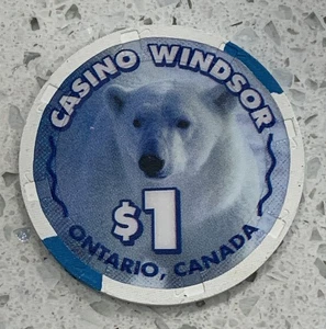 Casino Windsor $1 Chip Windsor Ontario Canadá - H&C - Imagen 1 de 3