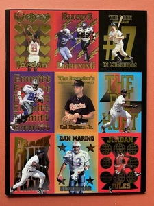 (2) September 1995 #17 Investors Journal Uncut Sheets Jordan, Mantle. Ripken,etc - Picture 1 of 5