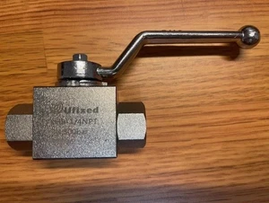 Ufixed KHB 1/4 NPT 500 Bar DN 06 SW9 2-Way Hydraulic Ball Valve - Picture 1 of 1
