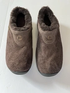 Merrell Encore Ice Bracken Slipper Clog Schuhe braun Wildleder Leder Damengröße 7,5 - Bild 1 von 8
