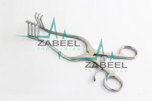 Adson Self Retaining Retractor 3 x 4 Blunt Prongs (5 cm Prongs) 20 cm By Zabeel - Picture 1 of 6