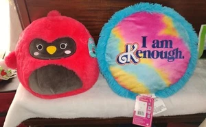 Superweiche Kinder Plüsch Kissen (2) 14 x13 Squishmallows & Barbie - Bild 1 von 2