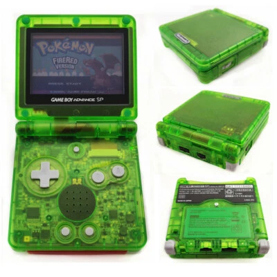 Clear Green Game Boy Advance SP Console AGS 001 Front light LCD GBA SP Console - Image 1 of 4