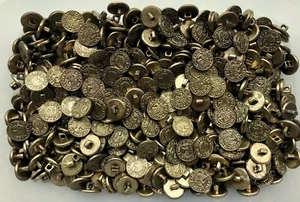 15mm 24L Aged Gold Eagle Latin Shank Plastic Craft Costume Button Buttons (K200) - Picture 1 of 1