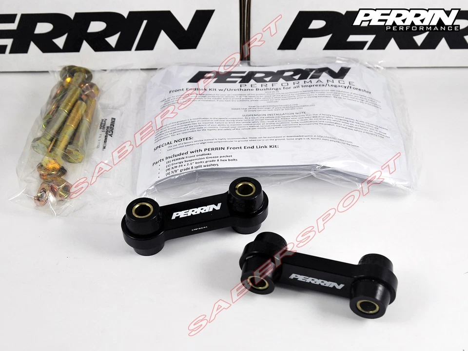 Kit de eslabones delanteros Perrin con bujes de poliuretano para Subaru WRX STI 2002-2014 Foto 1 de 4