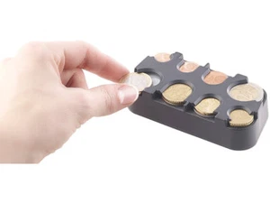 Dispenser Portamonete EURO da 1 centesimo a 2 € Auto resto moneta Porta monete - Foto 1 di 5