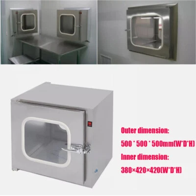 Sala limpia 50x50CM Pass Thru Box/Ventana de transferencia para sala limpia ﻿ Foto 1 de 4