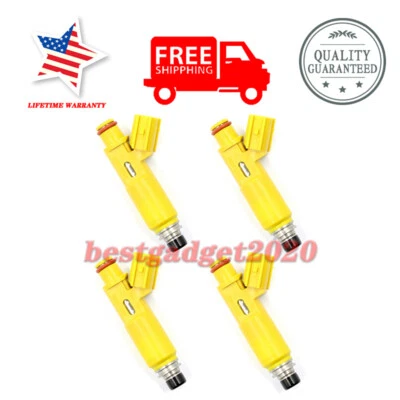 Set OF 4 Fuel Injectors 23250-0H010 For 2002-2004 Toyota Camry Solara 2.4L FJ639 Foto 1 de 4