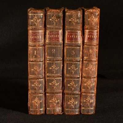 1749 4vols The Lucubrations of Isaac Bickerstaff Tatler Steele Addison - Image 1 of 4