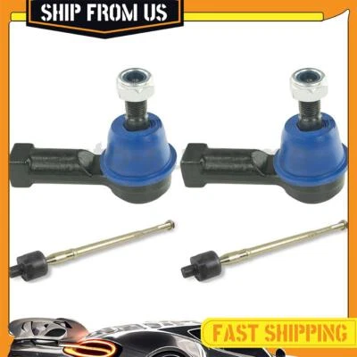 Extremo de varilla de dirección exterior interior delantera para Mitsubishi Endeavor 2004-2011 4 piezas Foto 1 de 4