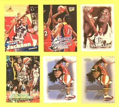 1998 Pinnacle WNBA Tammy Jackson RC Mystics Houston Comets Lot Florida - Image 1 of 2
