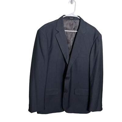 Dolce & Gabbana Suit Jacket Wool Cashmere Men's 58 / 44-46 Sports Pinstripe Coat - Image 1 of 4