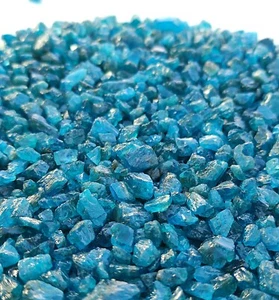 VENTA AL POR MAYOR Piedra Preciosa Cristal de Apatita Brillante Apatita Azul Áspera Calidad Superior V97 - Imagen 1 de 8
