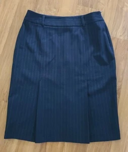 Gonna donna Courtenay 10P nera gessato testurizzata plissettata davanti elasticizzata - Foto 1 di 8