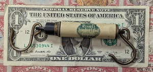 Antike Vintage Nieten Holz und Mantel Firma WERBUNG Taschenwaage Waage - Bild 1 von 3