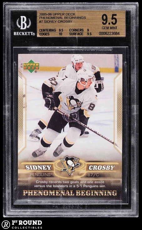 Sidney Crosby BGS 9.5: 2005-06 Upper Deck Phenomenal Beginning Rookie #7 - Image 1 of 3