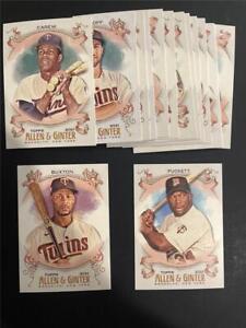 2021 Topps Allen & Ginter Minnesota Twins Team Set 15 Cards With SP