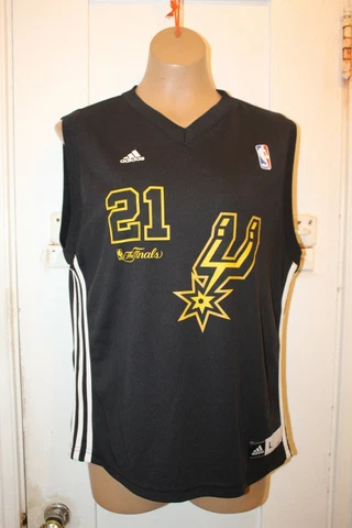 ADIDAS San Antonio Spurs 2014 The Finals Tim Duncan #21 Swingman Jersey Youth L Cover