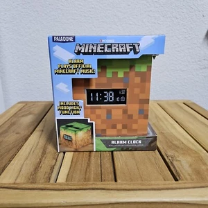 Reloj despertador con luz de estado de ánimo Minecraft reproduce música oficial nuevo Mojang - Imagen 1 de 2
