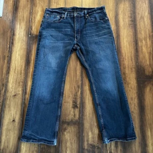 Levis 559 Jeans Mens 36 Straight Relaxed Dark Wash 36x30 Cotton - Picture 1 of 9