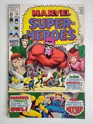 Marvel Comics Marvel Super-Heroes #23 Reprints X-Men #4 and Daredevil #3 FN 6.0 - Image 1 of 4