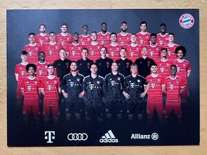 Mannschaftskarte AK FC Bayern München 2022-23 Autogrammkarte TUCHEL LÖW MICHELS