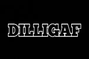 DILLIGAF Vinyl Decal Sticker Car Window Bumper "Do I Look Like I Give A F*ck" - Picture 1 of 8