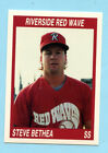 1990 California League Cards  # 7 Steve Bethea - Riverside Red Wave