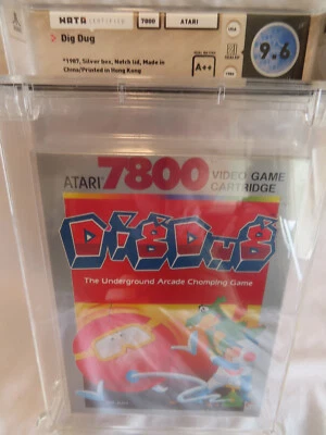 Atari 7800 Dig Dug WATA 9.6 A++ sealed 1987 - Image 1 of 4
