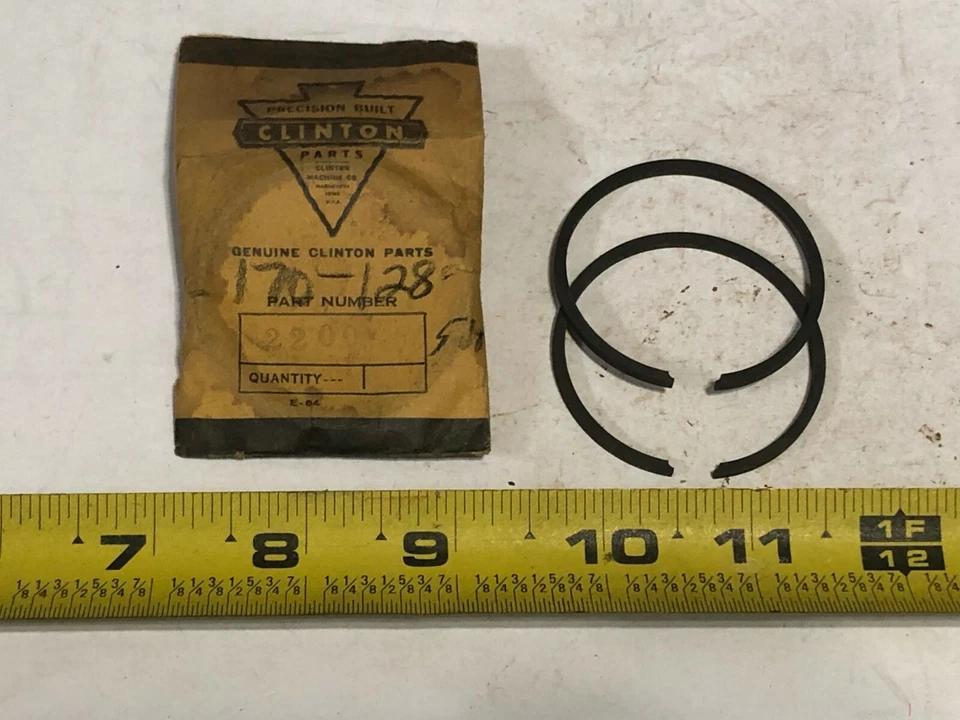 Anillos de pistón Clinton vintage NOS - P#170-128 (2200) Foto 1 de 1