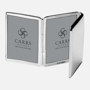 CARRS - Cornice pieghevole tripla in argento sterling - 5 x 4 cm (2" x 11/2") - Foto 1 di 3