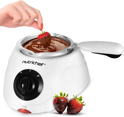Nutrichef Electric Chocolate Melting and Warming Fondue Set - Image 1 of 4