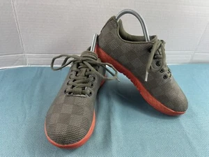 Nobull Sneaker Damen 6,5M Superfabric Schuhe grau grün orange kariert Sneaker - Bild 1 von 12