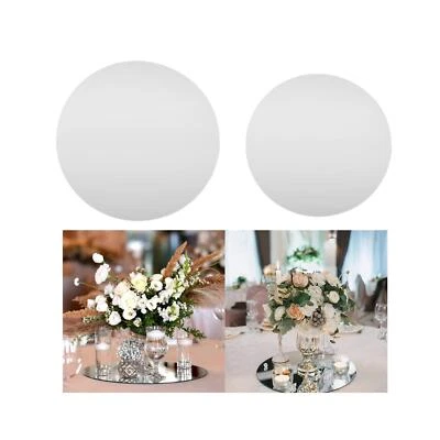 Spiegeltablett Kerzentablett für Hochzeit Baby Shower Party Tischdekoration - Bild 1 von 2