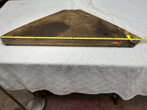Antique Vintage large Solid wood Corner Cabinet Three Shelves Cover