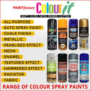 All Purpose Spray Paint Aerosol Auto Car Primer Matt Gloss Wood Metal Plastic-B5 - Picture 1 of 192