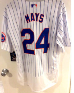 Willie “ The Say Hey Kid” Mays NY Mets Jersey, NWT, Mens Medium, 22” pit-to-pit.