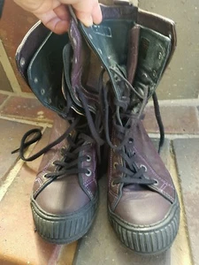 Pataugas boots aubergine sz 37 NEW - Picture 1 of 3