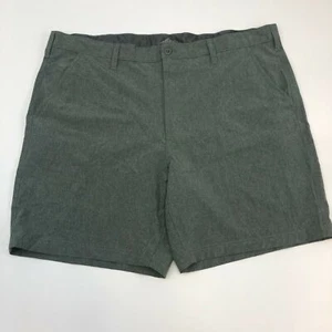 Croft & Barrow Shorts Mens 32 Heather Gray White Flat Front Stretch Slash Pocket - Picture 1 of 6