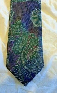 Corbata BRIONI hecha en Italia tejida seda cuello precio de venta sugerido por el fabricante $240! - Imagen 1 de 5