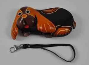 Hecho a mano Cuero 3D Animal Perro Cachorro Cartera Bolso de mano Bolsillo Mujeres Niño P28 - Imagen 1 de 12