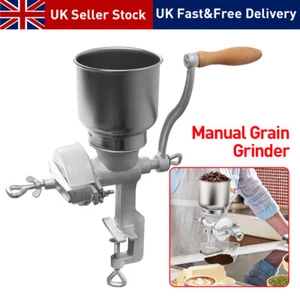 Manual Grain Grinder Machine Corn Nut Flour Mill-Kitchen Food Hand-Operated Tool - Picture 1 of 9