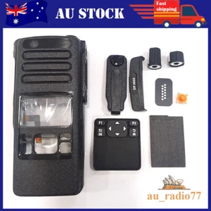 Black Replacement Front Housing Case for DP4600 DP4601   Portable Two Way radio - Imagen 1 de 2