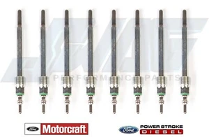 08-10 6.4L Powerstroke Diesel OEM Motorcraft Glow Plug Set 8 F250 F350 F450 F550 - Picture 1 of 6
