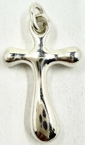 ROBERT LEE MORRIS STERLING 925 MODERNIST CROSS PENDANT (T428) - Picture 1 of 7