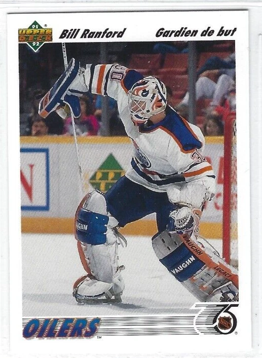 1991-92 Upper Deck FRENCH #117 Bill Ranford (goalie) - Image 1 of 1