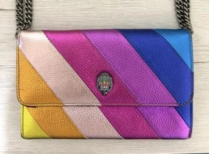 Kurt Geiger Long Wallet Chain Wallet Rainbow Party Bag - Picture 1 of 13