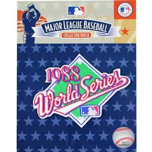 1988 MLB World Series Logo Jersey Patch Oakland Athletics Los Angeles Dodgers - Picture 1 of 3