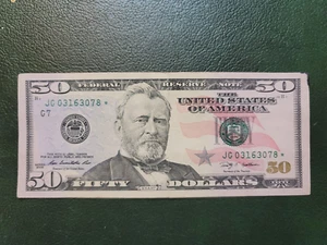 Series 2009 US Fifty Dollar Bill Star **** Note $50 - Picture 1 of 2